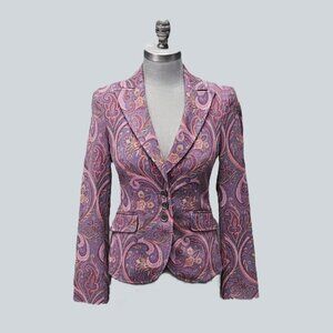 Etro Jacket with Decorative Floral Paisley Print
